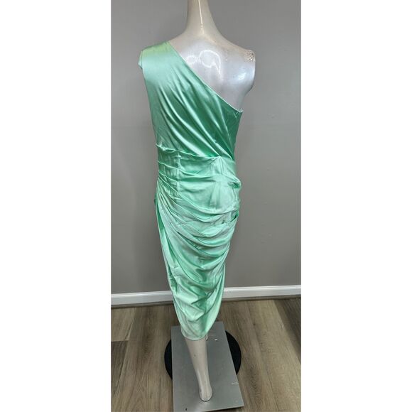 Alejandra Alonso Rojas Knotted Charmeuse Knee-Length Dress Size US8 $1495 - Picture 8 of 10